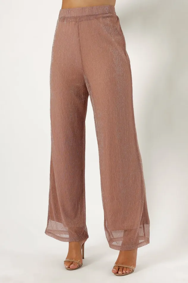 Petal and Pup Ramona Wide Leg Pants Rose Women Matching Sets