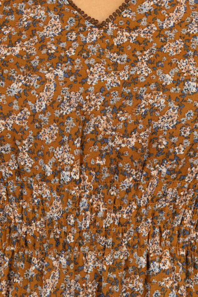 Petal and Pup Winter Dresses Women Simone Midi Dress Camel