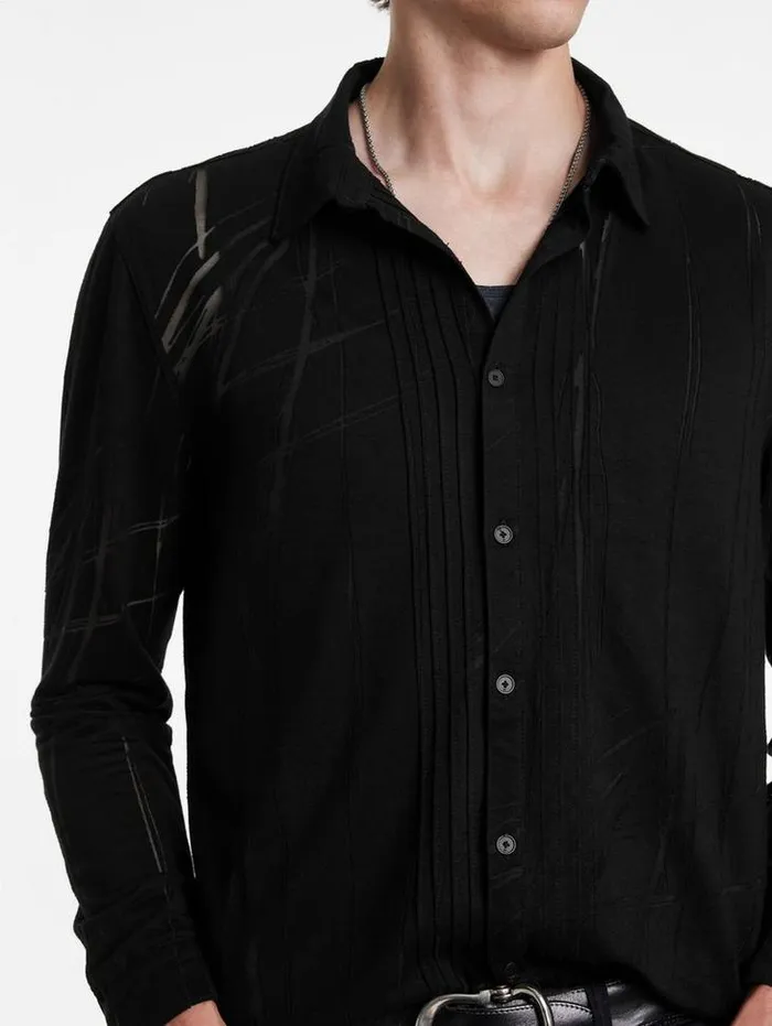 PHOENIX SHIRT Black Men John Varvatos Shirts