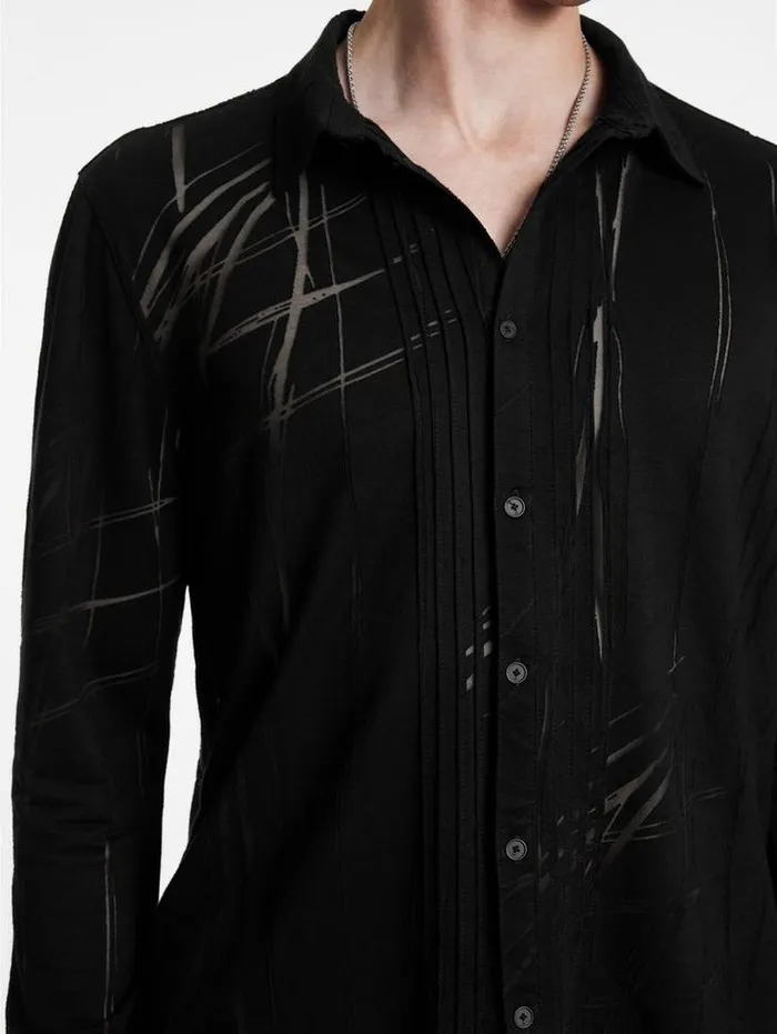 PHOENIX SHIRT Black Men John Varvatos Shirts