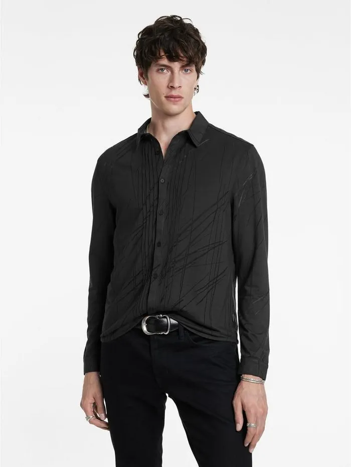 PHOENIX SHIRT Carbon Men John Varvatos Shirts