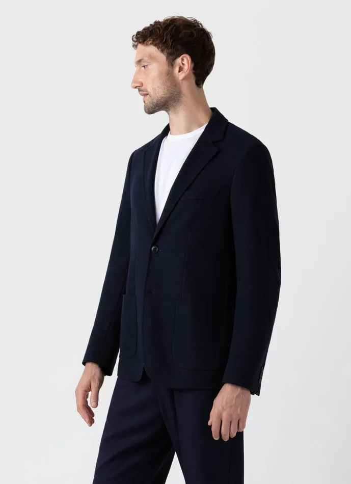 Piqu Unstructured Blazer Men SUNSPEL Jackets and Coats