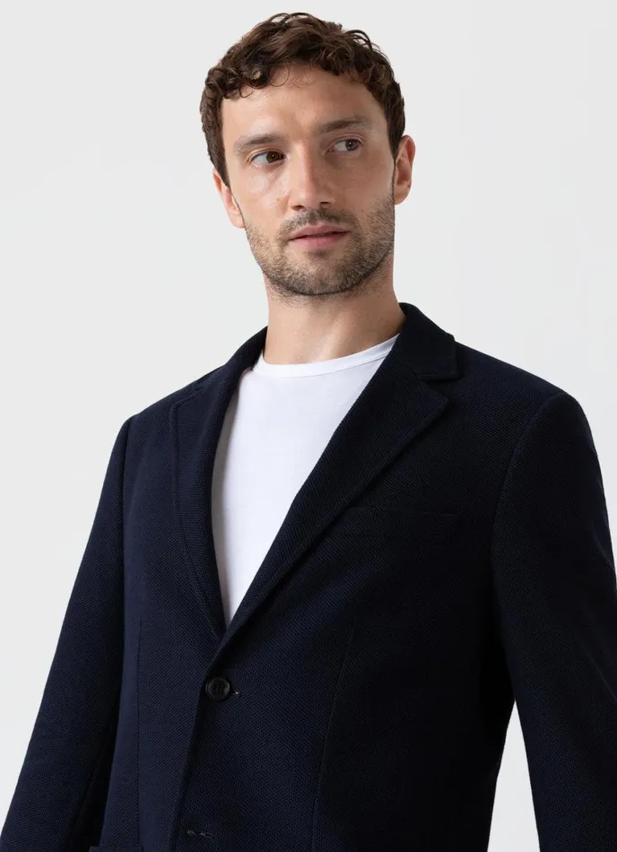 Piqu Unstructured Blazer Men SUNSPEL Jackets and Coats