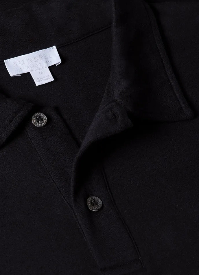 Polo Shirts Men Sea Island Cotton Riviera Polo Shirt Black ussunspel Polo Shirts Men Sea Island Cotton Riviera Polo Shirt Black ussunspel