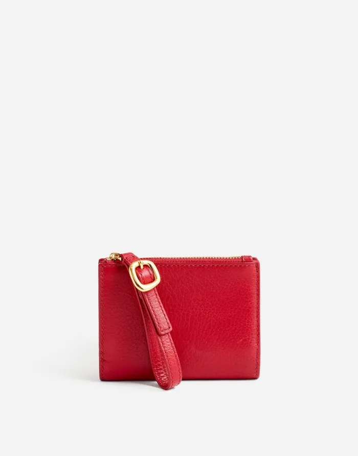 Pouches and Wallets Women Madewell Leather Bifold Wallet Wristlet Bright Ember Pouches and Wallets Women Madewell Leather Bifold Wallet Wristlet Bright Ember