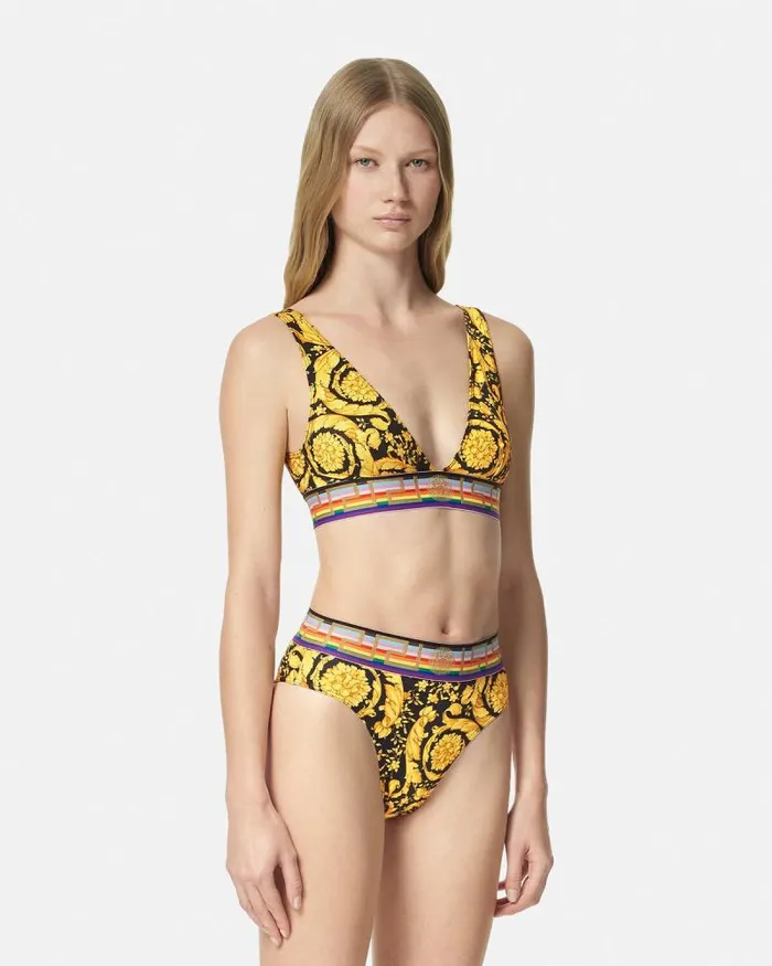 Pride Barocco Bikini Bottoms Blackprint Women Versace Swimwear
