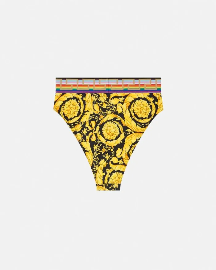 Pride Barocco Bikini Bottoms Blackprint Women Versace Swimwear