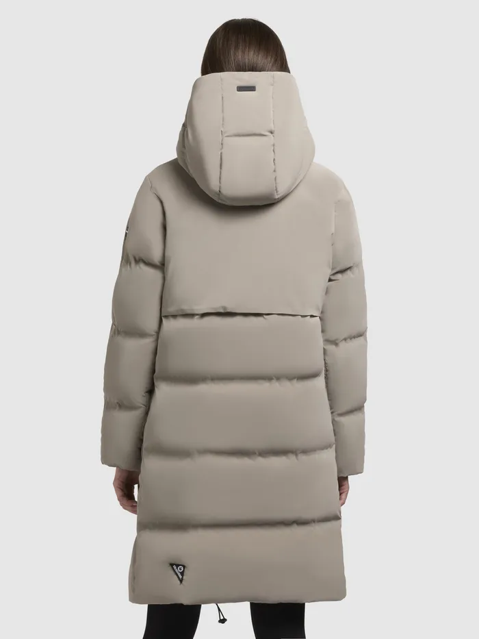 Puffer Coats KHUJO Women Mantel LONI Graubeige Graubeige