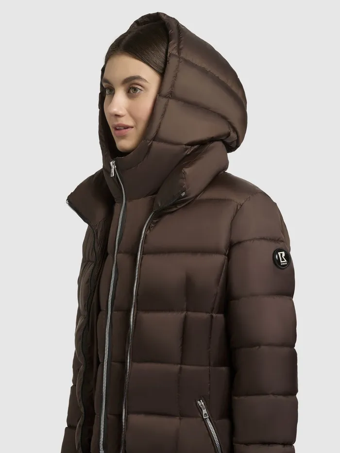 Puffer Coats Mantel MALEE Dunkelbraun Dunkelbraun 8211 KHUJO Women