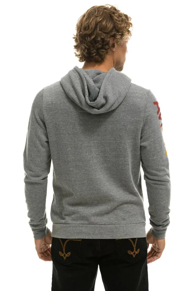 Pullover Hoodie 8211 Heather Grey WomenMen Aviator Nation Hoodies