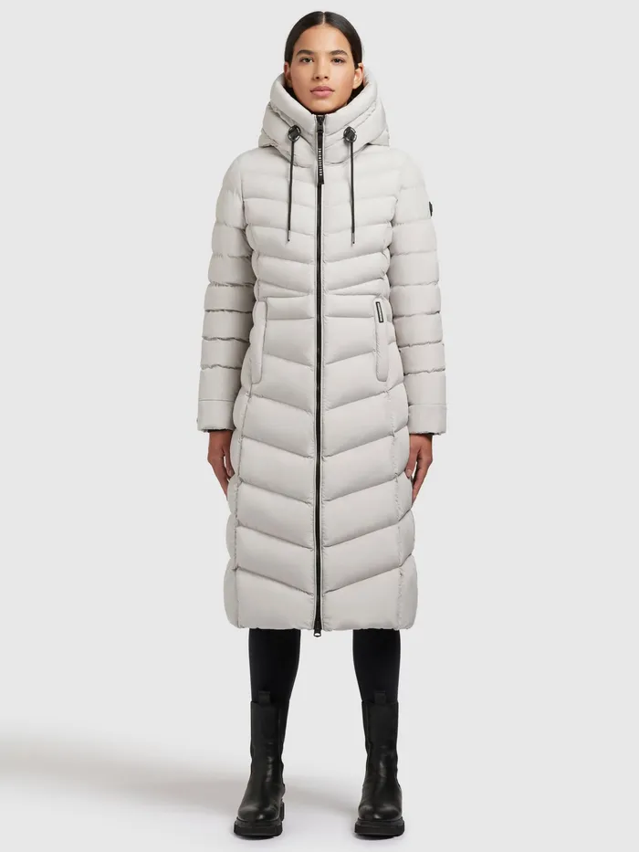 Quilted Coats KHUJO Women Mantel INGRAM3 MATT Hellgrau Hellgrau