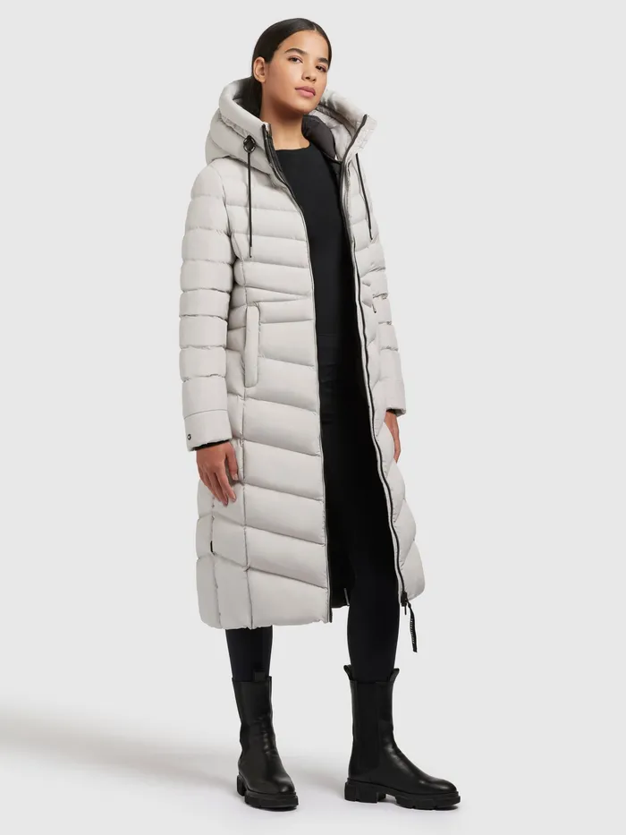 Quilted Coats KHUJO Women Mantel INGRAM3 MATT Hellgrau Hellgrau