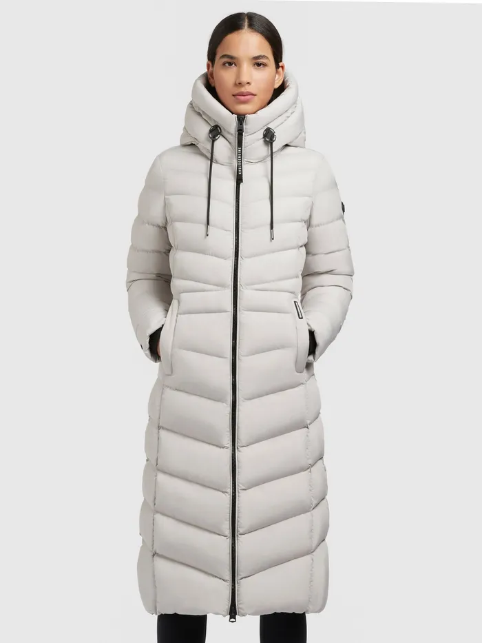 Quilted Coats KHUJO Women Mantel INGRAM3 MATT Hellgrau Hellgrau