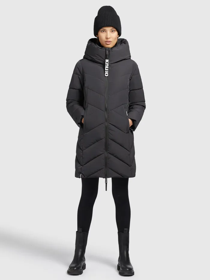 Quilted Coats Women KHUJO Mantel DARKA Dunkelgrau Dunkelgrau