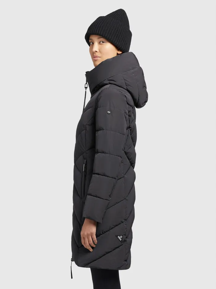 Quilted Coats Women KHUJO Mantel DARKA Dunkelgrau Dunkelgrau