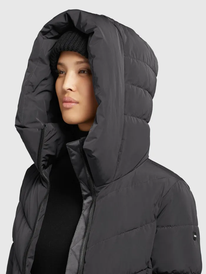 Quilted Coats Women KHUJO Mantel DARKA Dunkelgrau Dunkelgrau