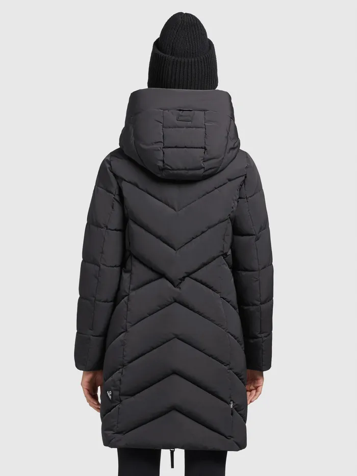 Quilted Coats Women KHUJO Mantel DARKA Dunkelgrau Dunkelgrau