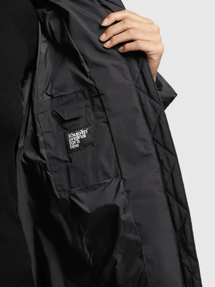 Quilted Coats Women KHUJO Mantel DARKA Dunkelgrau Dunkelgrau