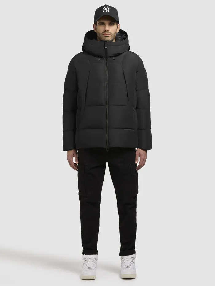 Quilted Jackets KHUJO Men Jacke GRAMOS Schwarz Schwarz