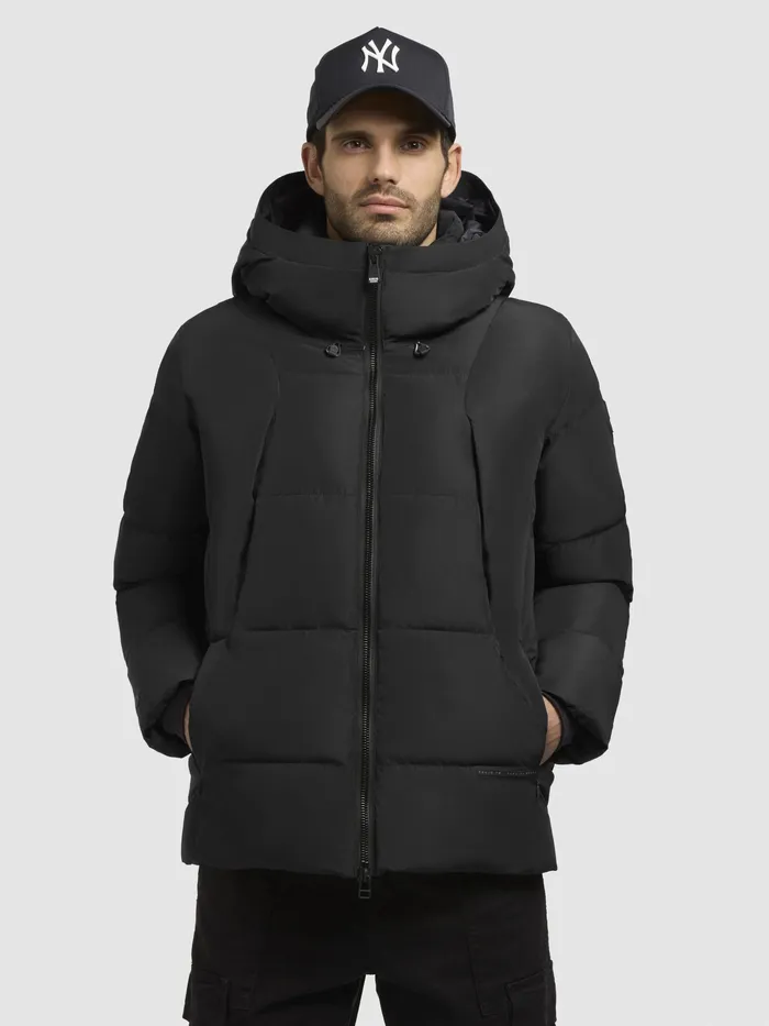 Quilted Jackets KHUJO Men Jacke GRAMOS Schwarz Schwarz