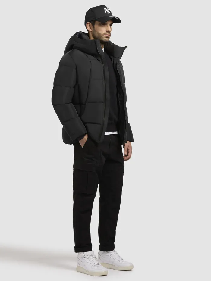 Quilted Jackets KHUJO Men Jacke GRAMOS Schwarz Schwarz