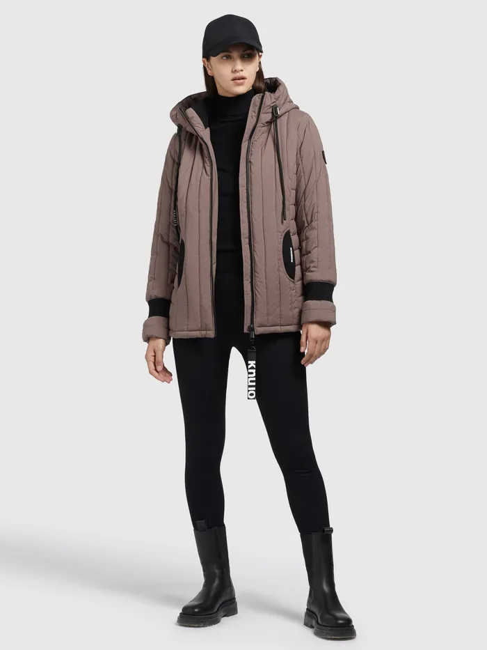 Quilted Jackets Women Jacke TWEETY PRIME7 LIGHT Taupe Taupe KHUJO