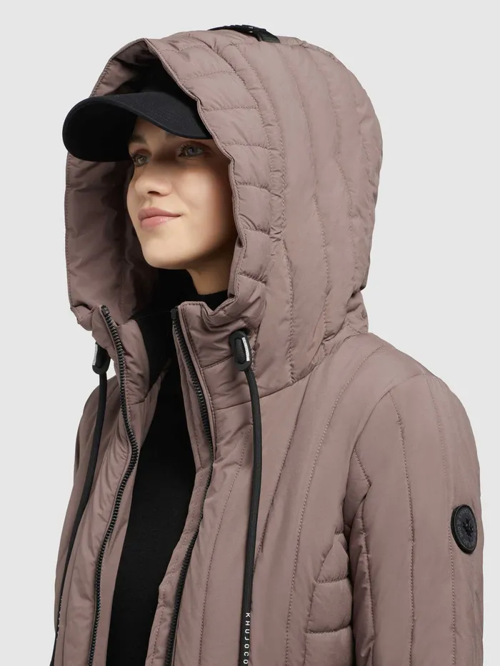 Quilted Jackets Women Jacke TWEETY PRIME7 LIGHT Taupe Taupe KHUJO