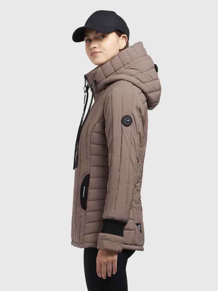 Quilted Jackets Women Jacke TWEETY PRIME7 LIGHT Taupe Taupe KHUJO