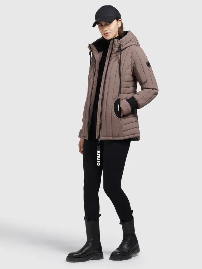 Quilted Jackets Women Jacke TWEETY PRIME7 LIGHT Taupe Taupe KHUJO