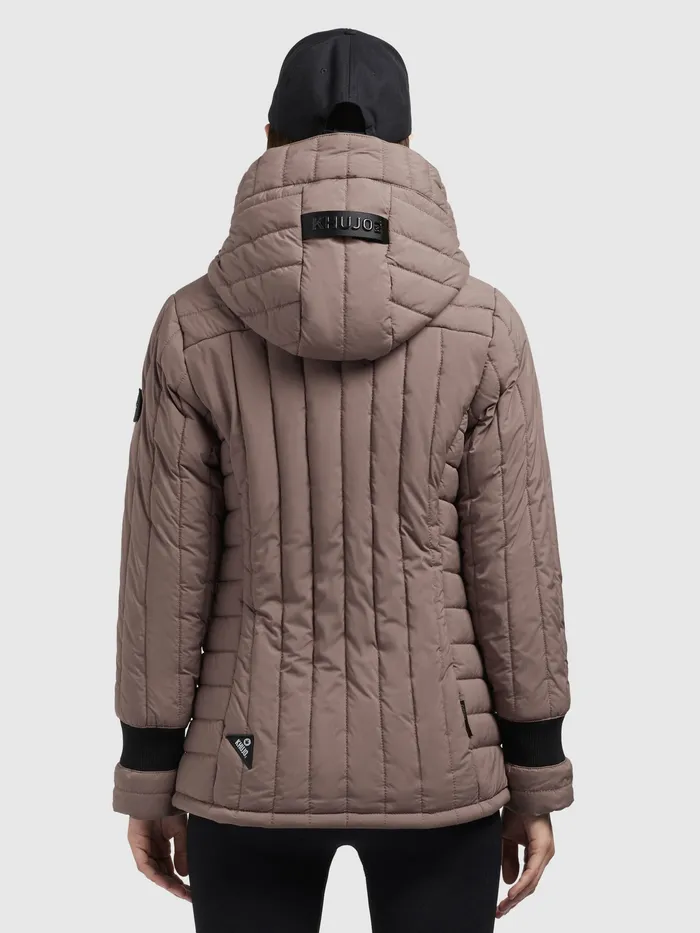 Quilted Jackets Women Jacke TWEETY PRIME7 LIGHT Taupe Taupe KHUJO