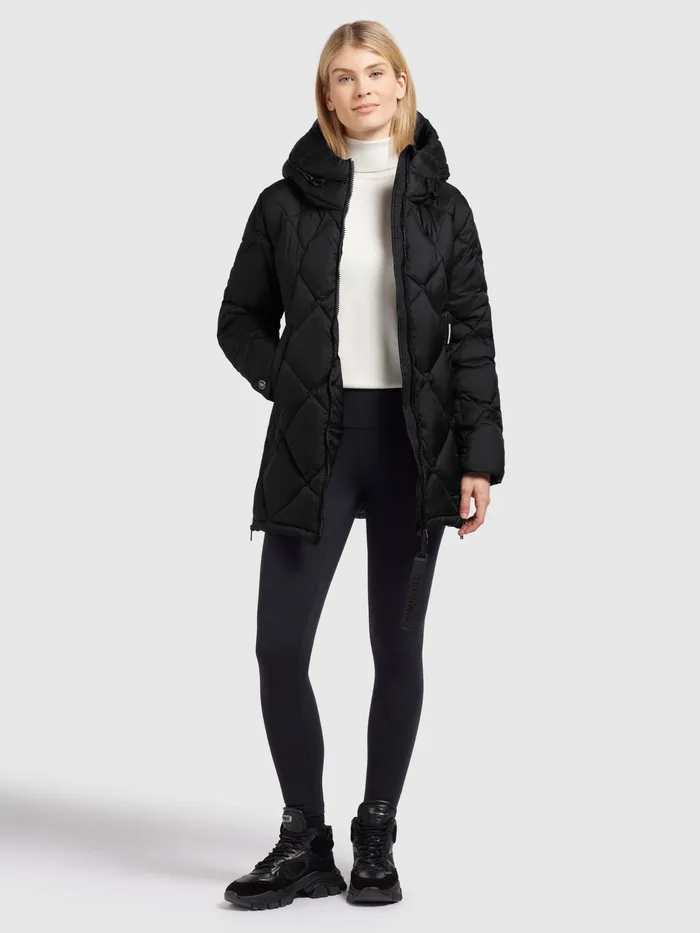 Quilted Jackets Women Jacke ZALONA Schwarz Schwarz KHUJO