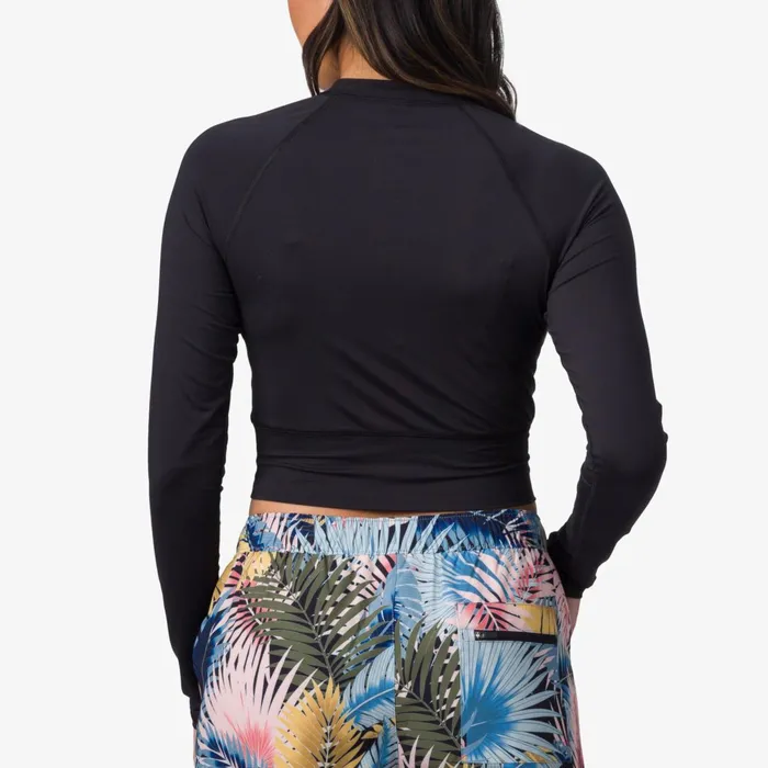 Reef Crest Crop Long Sleeve Surf Shirt Caviar Women Sets Reef Crest Crop Long Sleeve Surf Shirt Caviar Women Sets