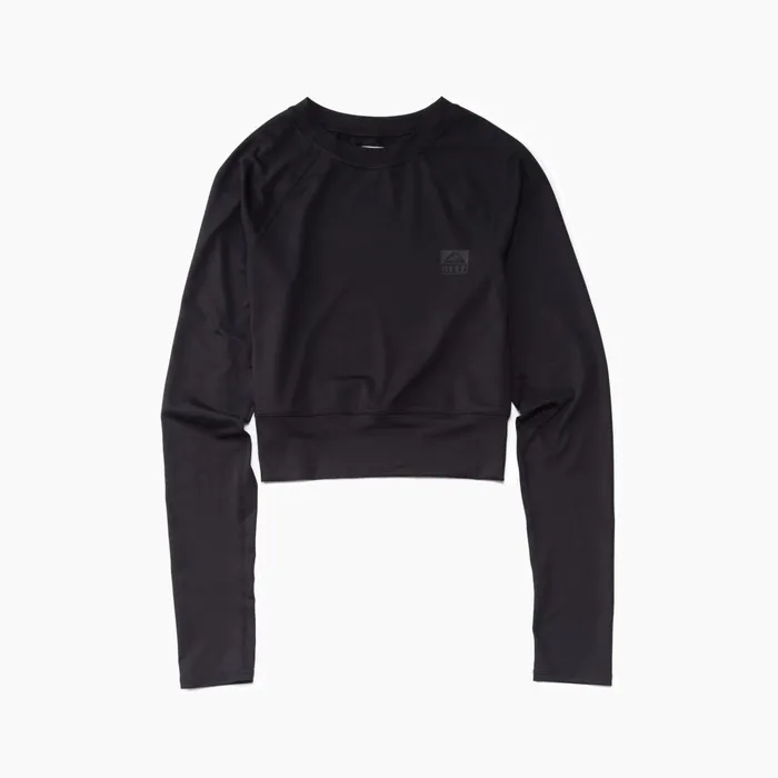 Reef Crest Crop Long Sleeve Surf Shirt Caviar Women Sets Reef Crest Crop Long Sleeve Surf Shirt Caviar Women Sets