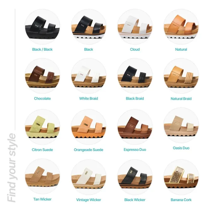 Reef Cushion Vista Hi Espresso Duo Women Sandals Reef Cushion Vista Hi Espresso Duo Women Sandals