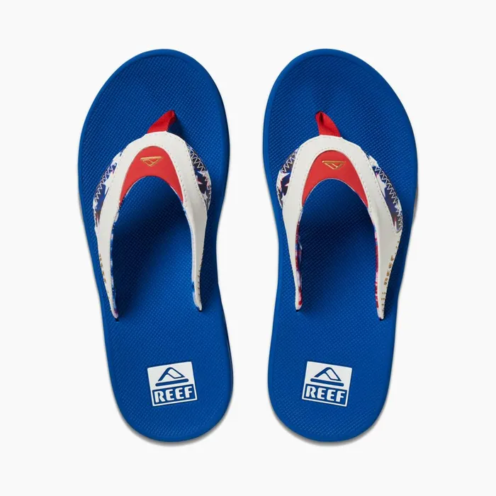 Reef Fanning Red White And Blue Men Sandals