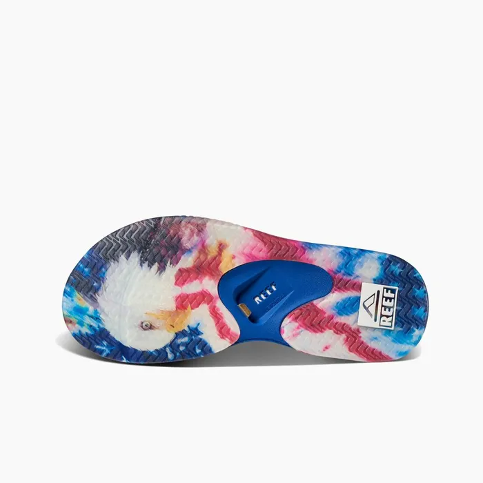 Reef Fanning Red White And Blue Men Sandals