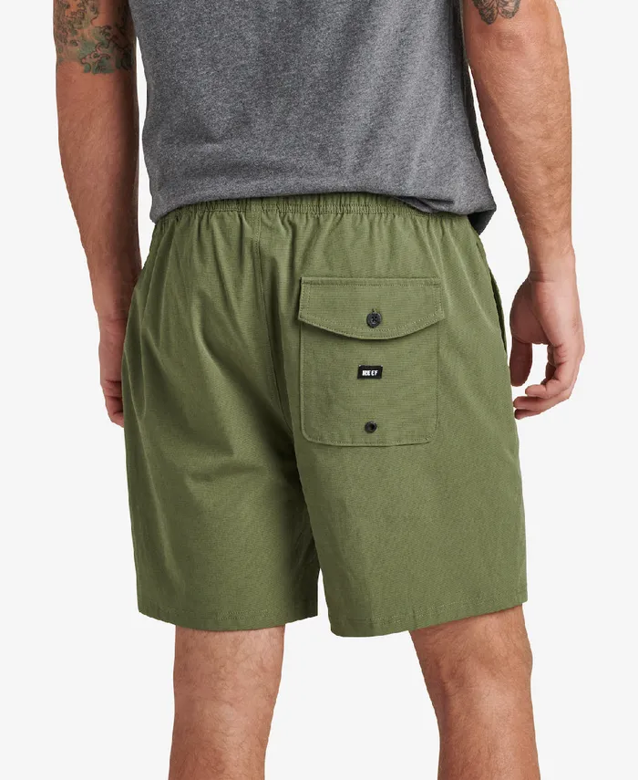 Reef Fields 17 Elastic Waist Walk Short Olivine Men Shorts Boardshorts and Pants Reef Fields 17 Elastic Waist Walk Short Olivine Men Shorts Boardshorts and Pants