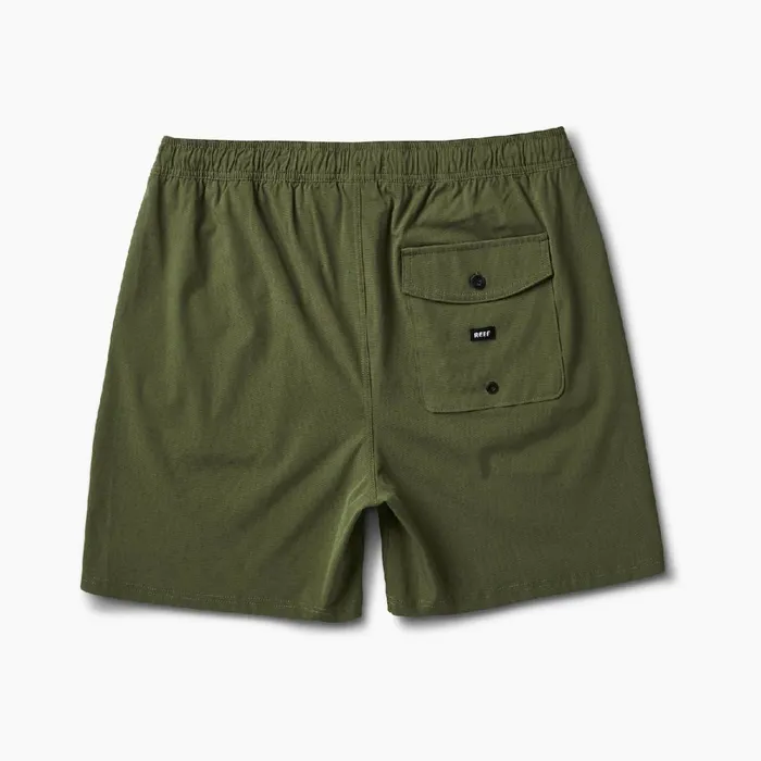Reef Fields 17 Elastic Waist Walk Short Olivine Men Shorts Boardshorts and Pants Reef Fields 17 Elastic Waist Walk Short Olivine Men Shorts Boardshorts and Pants