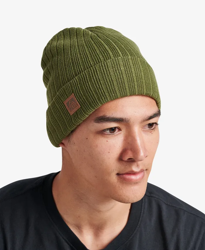 Reef Jenks Cuff Beanie Avocado Men Hats and Beanies Reef Jenks Cuff Beanie Avocado Men Hats and Beanies