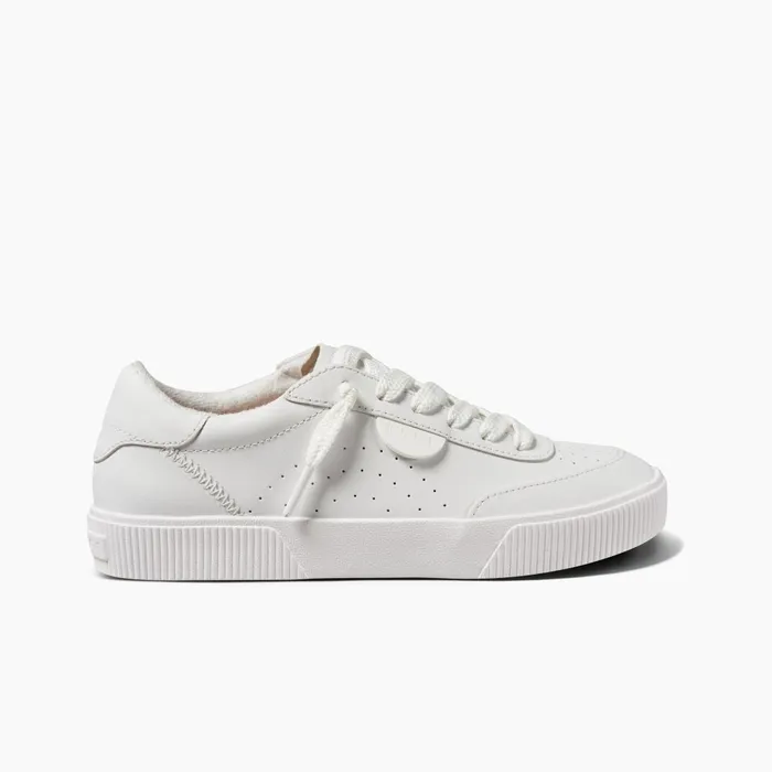 Reef Lay Day Seas White Leather Women Shoes