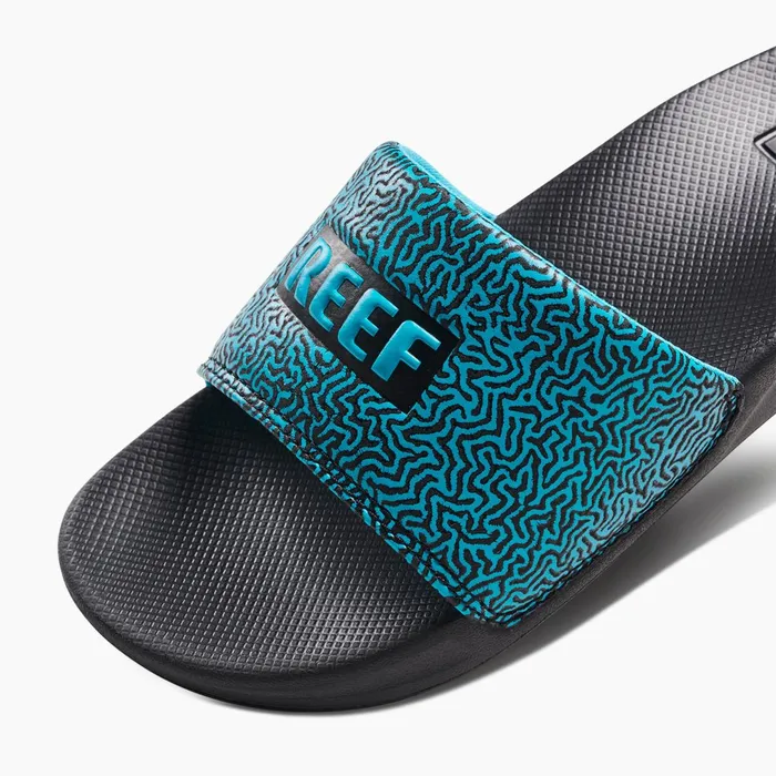 Reef One Slide Blue Coral Kids 58 Years Reef One Slide Blue Coral Kids 58 Years