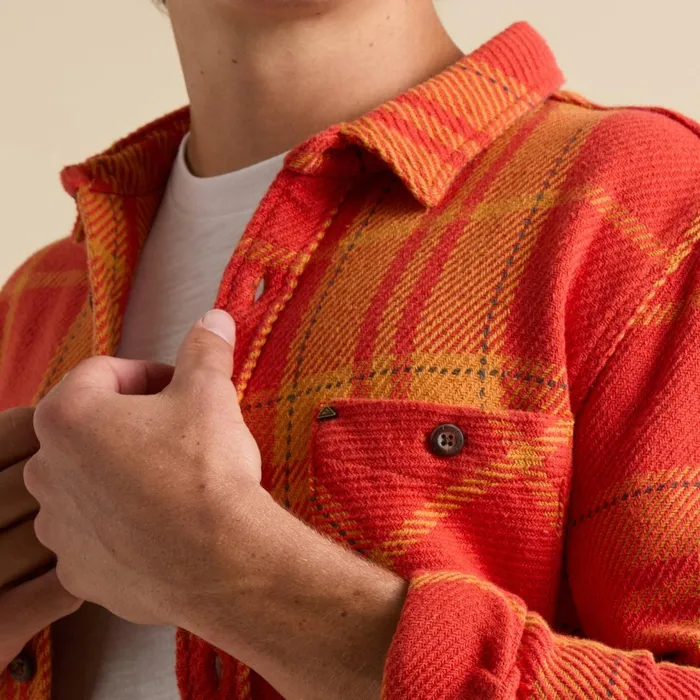 Reef Orson Long Sleeve Woven Shirt Chili Men Outerwear Reef Orson Long Sleeve Woven Shirt Chili Men Outerwear