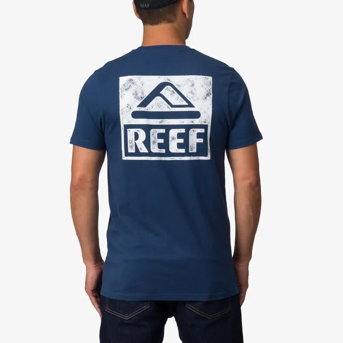Reef Wellie Graphic Tee Insignia Blue Men Shirts and TShirts