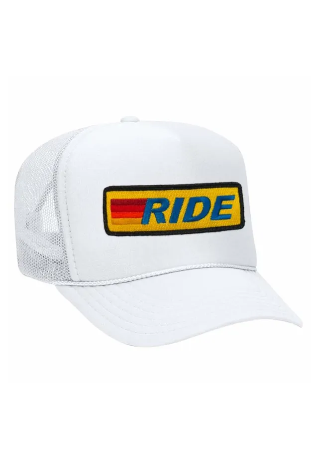 Ride Logo 8211 Vintage Low Rise Trucker WomenMen Aviator Nation Trucker Hats