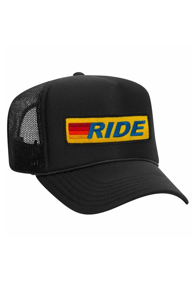 Ride Logo 8211 Vintage Low Rise Trucker WomenMen Aviator Nation Trucker Hats
