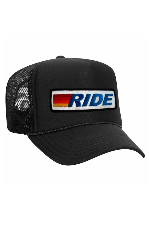 Ride Logo 8211 Vintage Low Rise Trucker WomenMen Aviator Nation Trucker Hats