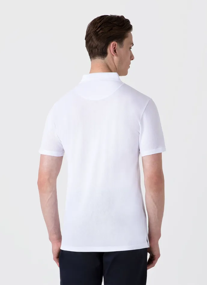 Riviera Polo Shirt White Polo Shirts ussunspel Men Riviera Polo Shirt White Polo Shirts ussunspel Men