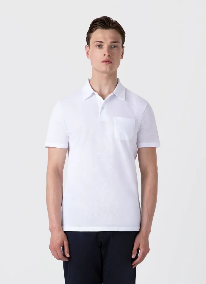Riviera Polo Shirt White Polo Shirts ussunspel Men Riviera Polo Shirt White Polo Shirts ussunspel Men