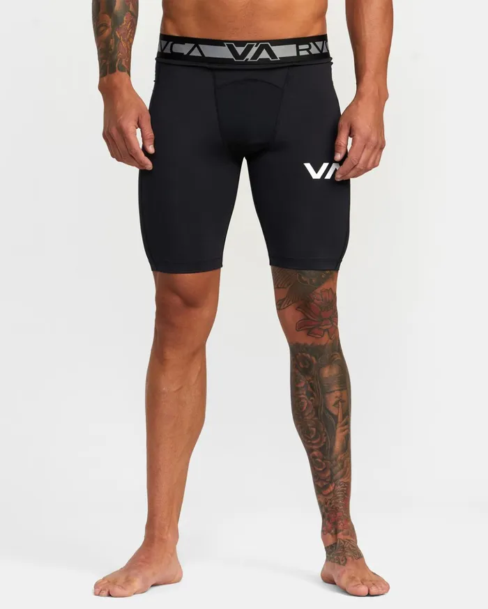 RVCA Athletic Shorts Compression Training Shorts Black 8211 Men
