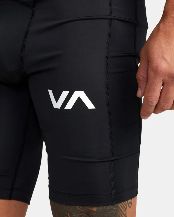 RVCA Athletic Shorts Compression Training Shorts Black 8211 Men